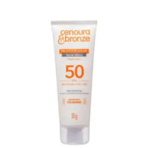 Protetor Solar Facial Cenoura & Bronze FPS50 Com 50 g