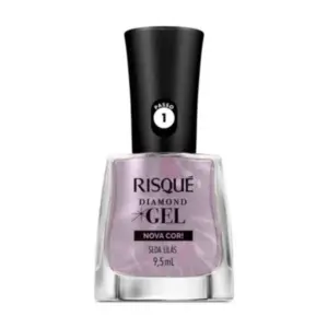Esmalte Risqué Diamond Gel Seda Lilás Com 9,5 ml