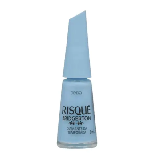 Esmalte azul Cremoso Risqué Bridgerton Diamante da Temporada Com 8 ml