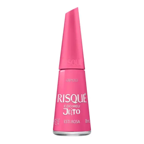 Esmalte Risqué Rosa Cremoso Com 8 ml