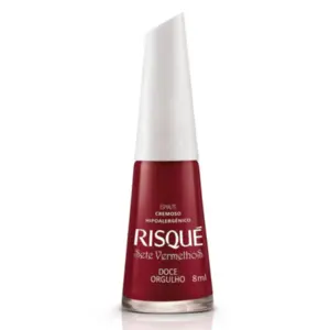 Esmalte Cremoso Risqué hipoalergênico Doce Orgulho Com 8ml