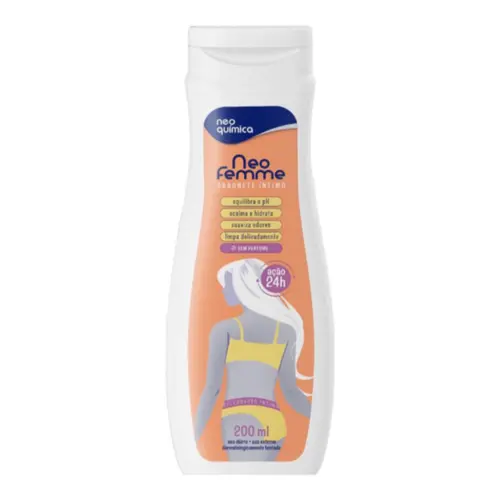 Sabonete Líquido Íntimo Neofemme Neutro Com 200 ml