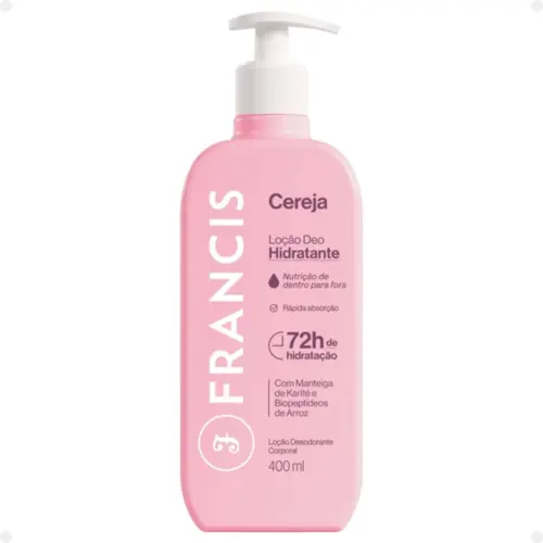 Loção Hidratante Francis cereja Com 400 ml