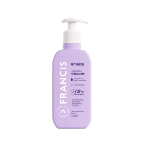 Loção Hidratante Francis Ameixa Com 200 ml
