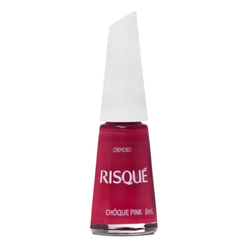 Esmalte Cremoso Risqué Choque Pink Com 8 ml