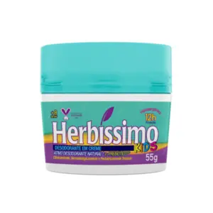 Desodorante Creme Herbíssimo Kids para crianças a partir de 8 anos Com 55 g