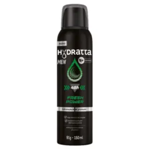 Desodorante Aerossol Hydratta Men Fresh Power Coty Brasil Com 150 ml