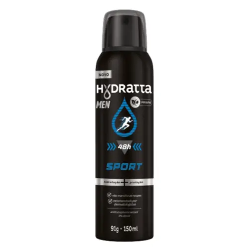 Desodorante Aerossol Hydratta Men Azul Sport Com 150 ml