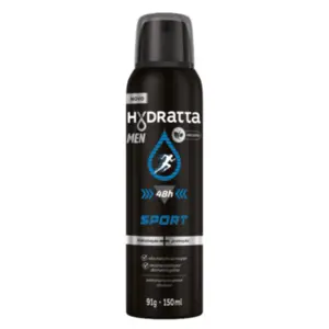 Desodorante Aerossol Hydratta Men Azul Sport Com 150 ml