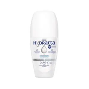 Desodorante Antitranspirante Roll On Hydratta Branco Invisible Com 50 ml