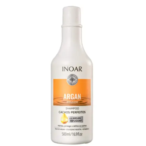 Shampoo Inoar Argan Infusion Cachos Perfeitos Com 500 ml