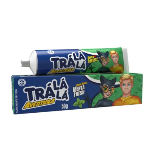Creme Dental Trá Lá Lá com Fluor Menta Fresh 70g