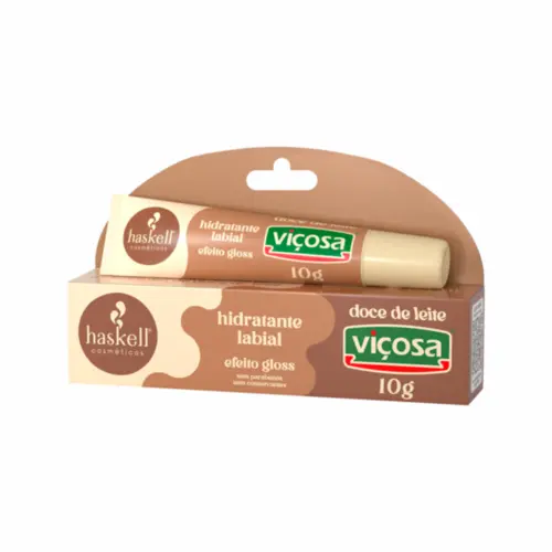 Hidratante Labial Haskell sabor doce de leite Com 10 g
