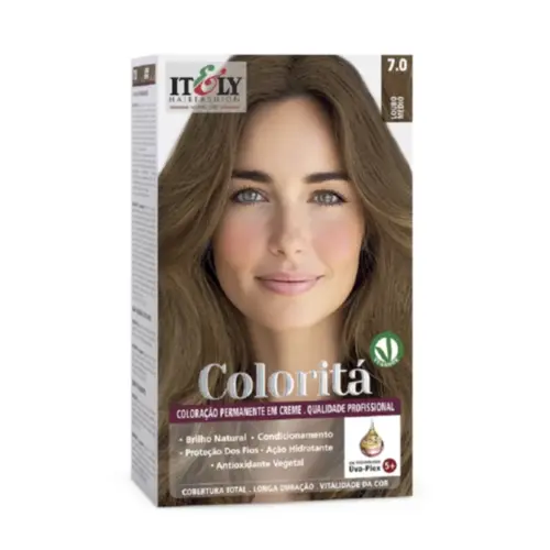 Coloração Itely Louro Médio 7.0 Com 60 ml