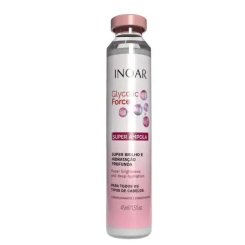 Ampola de Tratamento Capilar Inoar Glycolic Force Com 45 ml