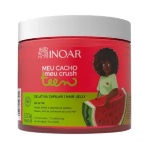 Gelatina Ativadora de Cachos Inoar Meu Cacho Meu Crush Melancia Com 500 g