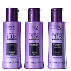 Kit selagem térmica Cadiveu Plástica dos Fios Com 3 unidades de 110 ml