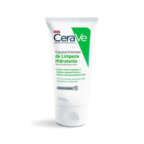 Espuma Cremosa de Limpeza Hidratante CeraVe sem perfume Com 60g