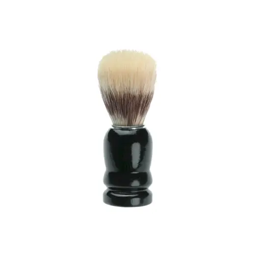 Pincel para Barbear Mundial BC-82 cerdas naturais cabo de madeira preto à prova d'água Com 1 unidade