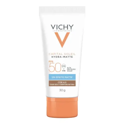 Protetor Solar Facial Vichy Hydra-Matte Cor 4.0 Fps50 30g