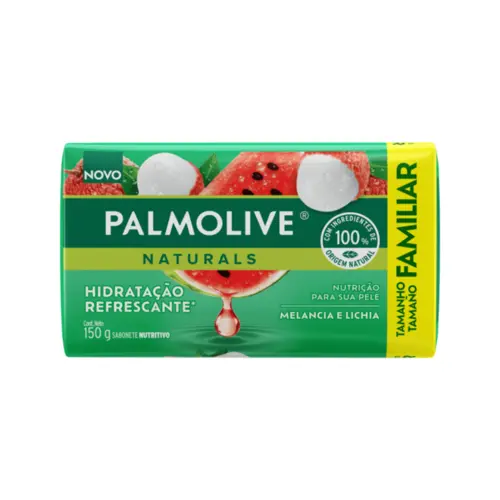 Sabonete em Barra Palmolive Naturals Melancia e Lichia Com 150 g