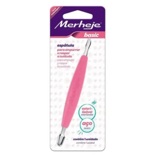 Espatula para Cutícula Merheje Basica Rosa