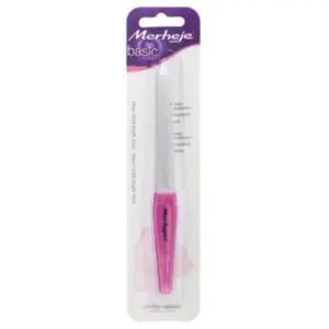 Lima para Unhas Merheje Safira Basic Rosa Com 1 unidade
