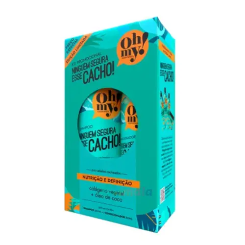 Shampoo e Condicionador Haskell Oh My Cacho Com 500 ml e 300 ml