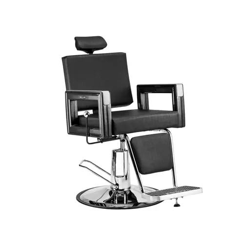 Cadeira de Barbeiro Dompel Square Barber 1960 Preto Com 1 Unidade