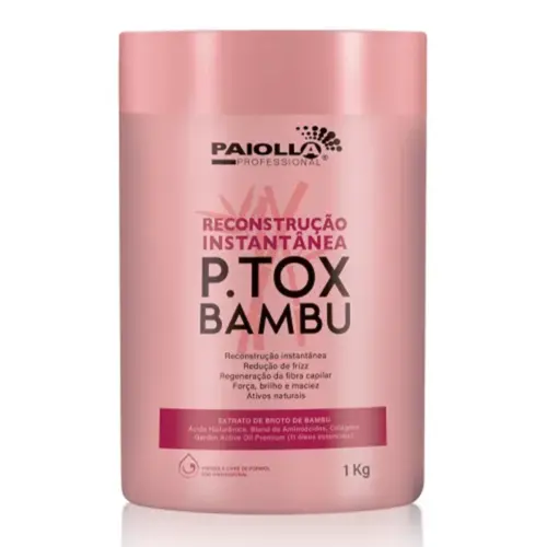 Máscara de Reconstrução Paiolla P.TOX Bamboo Instant Reconstruction Com 1Kg
