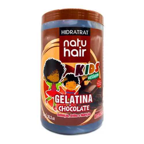 Gelatina Modeladora NatuHair Kids Chocolate Com 1kg