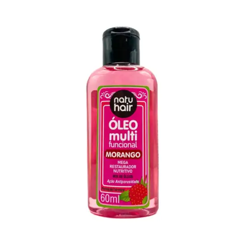 Óleo Multifuncional NatuHair Morango Com 60 ml