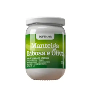 Manteiga Capilar Soft Hair Babosa e Oliva Com 220 g