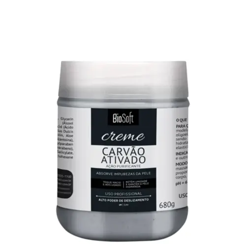 Creme Esfoliante Corporal Soft Hair Carvão Ativado Com 680 g