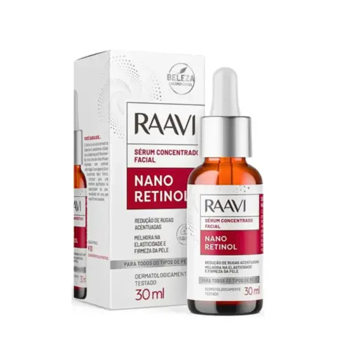 Sérum Concentrado Retinol Raavi Dermocosméticos Com 30 ml