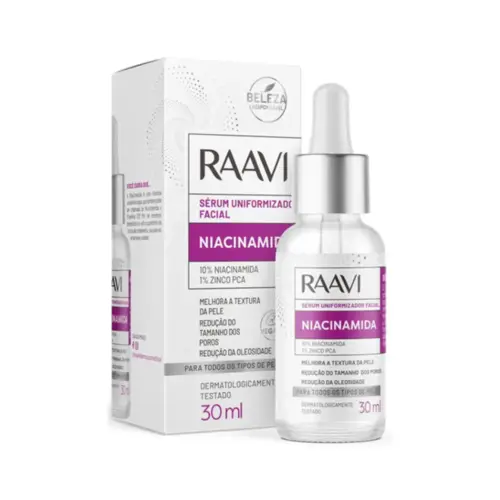 Sérum Uniformizador Raavi Niacinamida Com 30 ml