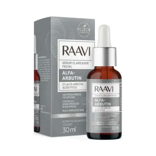 Sérum Facial Clareador Alfa Arbutin Raavi Com 30 g