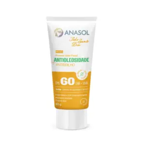 Protetor Solar Facial Anasol toque seco antibrilho FPS 60 Com 40 g
