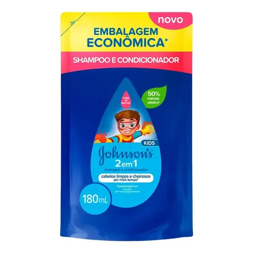 Shampoo e Sabonete Infantil Johnson & Johnson 2 em 1 Com 180 ml