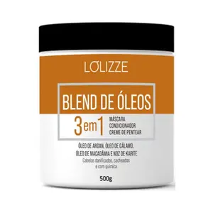 Mascara de Tratamento LOLIZZE 3 em 1 Blend de O´leos Com 500 g