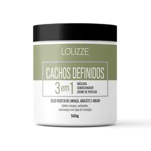 Máscara de Tratamento LOLIZZE 3em1 Cachos Definidos Com 500 g
