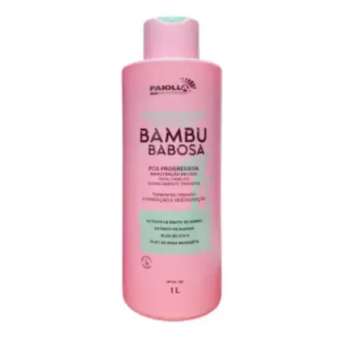 Shampoo para progressiva Paiolla Vegano Bambu e Babosa Com 1L