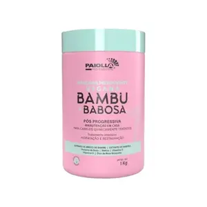 Máscara Paiolla Reconstrutora Vegana Bambu e Babosa Com 1kg