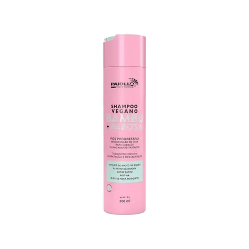 Shampoo Paiolla Vegano Bambu e Babosa Com 300 ml