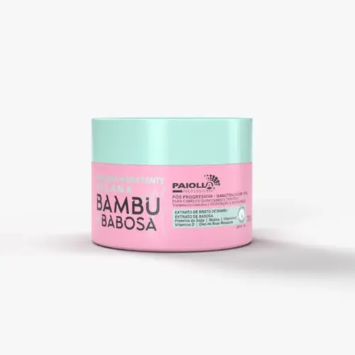 Máscara Capilar Paiolla Vegana Bambu e Babosa Com 300g