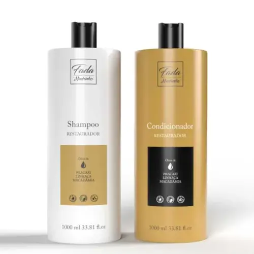 Kit Restaurador Paiolla Linhaça e Macadâmia Com 1000 ml