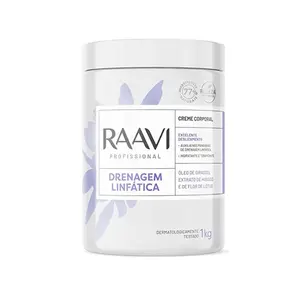 Creme de Massagem Raavi para Drenagem Neutro Hipoalergênico Com 1 kg