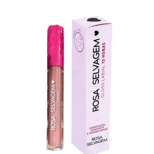 Gloss Labial Rosa Selvagem cor 12 Terroso Com 5 ml