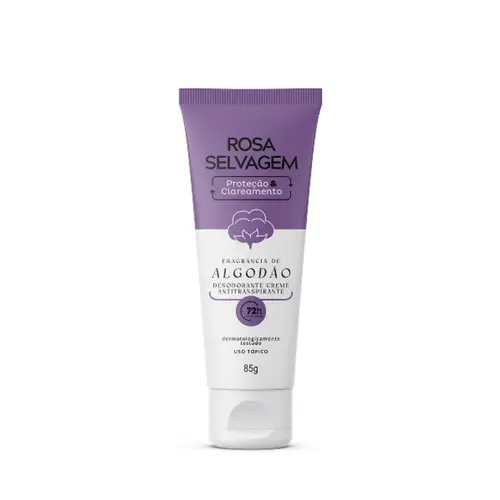 Desodorante Creme Rosa Selvagem Algodão 72H Com 85 g