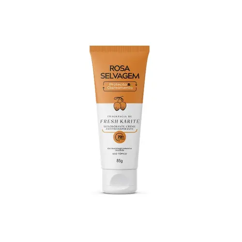 Desodorante em Creme Rosa Selvagem Fresh Karité 72H Com 85 g